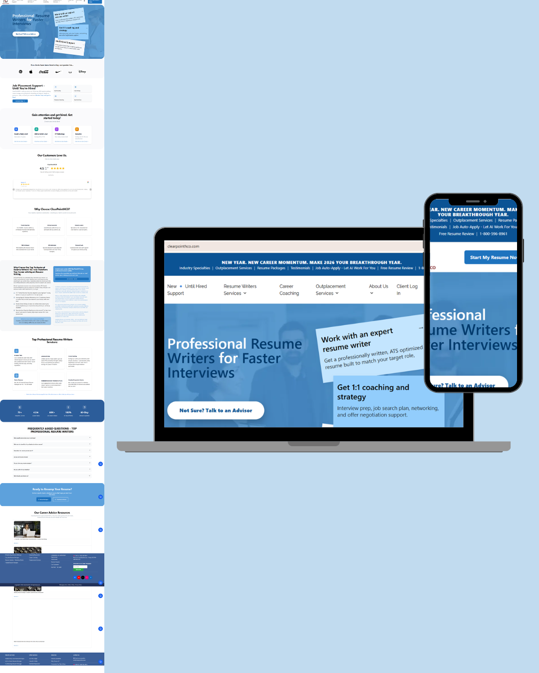 Professional Resume Writing Projects